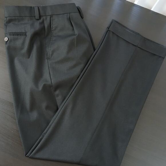 Geoffrey Beene Other - Geoffrey Beene Mens Black Formal Slacks W38 L32 pleated front cuffed dress pants